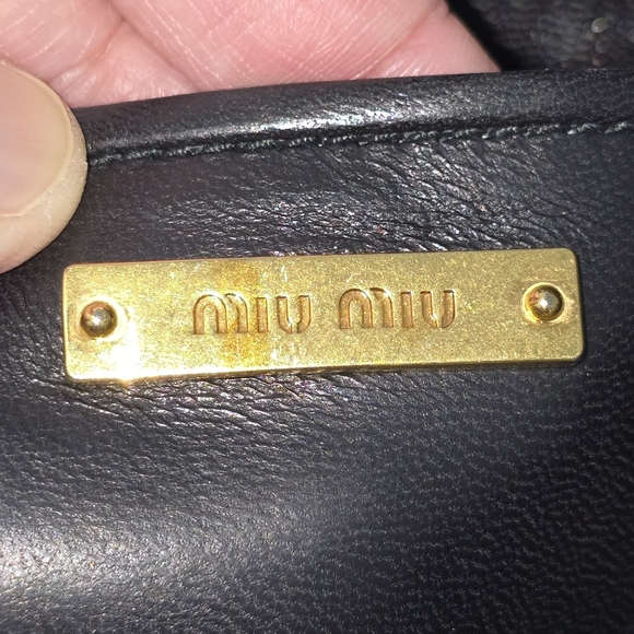 Miu Miu Nappa Biker Vele Pochette - Picture 15 of 17